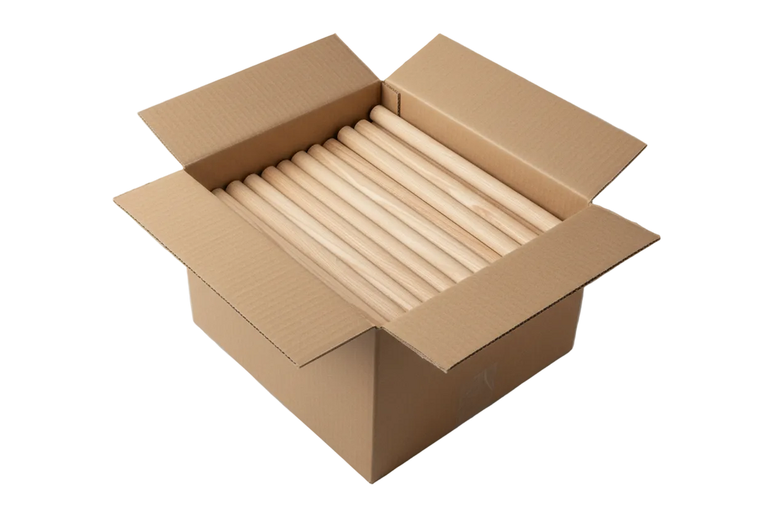Caja de palos de madera de Mendi de 40 cm