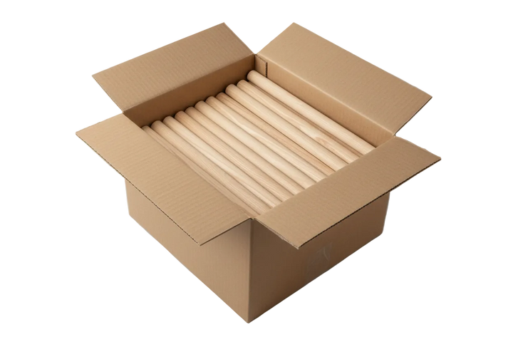Caja de palos de madera de Mendi de 40 cm