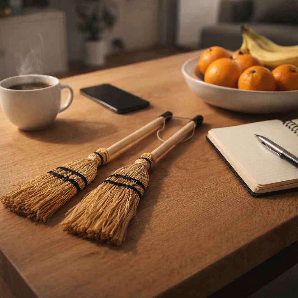 Escobas en Miniatura en homenaje al oficio de Mendi Escobas Artesanas en España